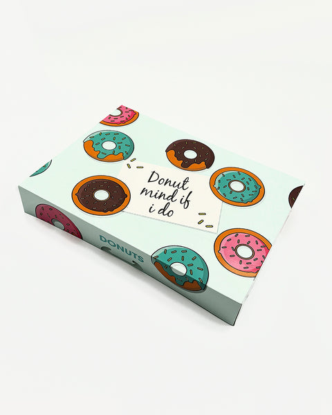 Box Donut 1-DZ Flat Printed (Donut MInd) 125ct. Frankston